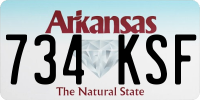 AR license plate 734KSF