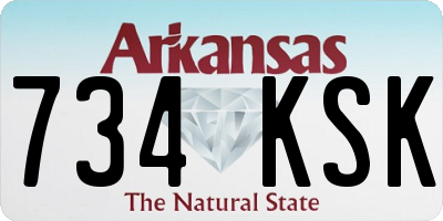AR license plate 734KSK
