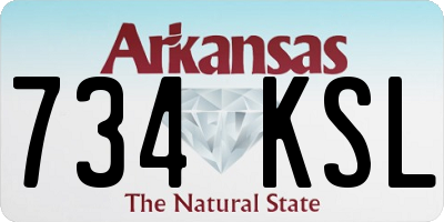 AR license plate 734KSL
