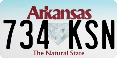 AR license plate 734KSN