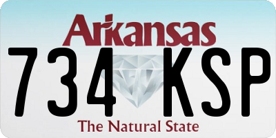 AR license plate 734KSP