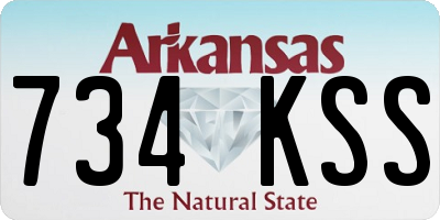 AR license plate 734KSS