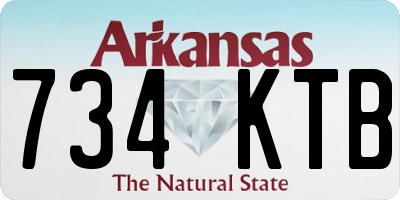 AR license plate 734KTB