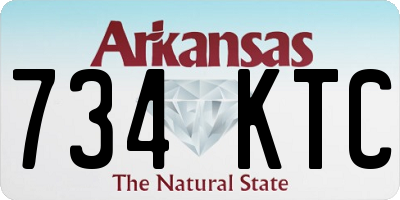 AR license plate 734KTC