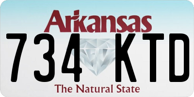 AR license plate 734KTD
