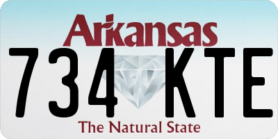 AR license plate 734KTE