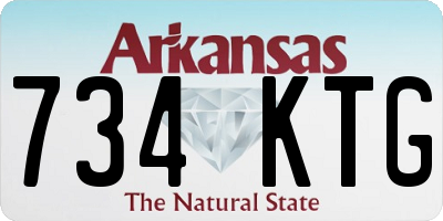 AR license plate 734KTG