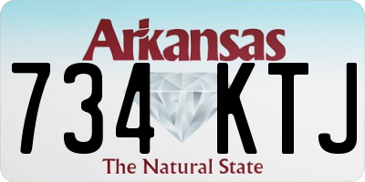 AR license plate 734KTJ