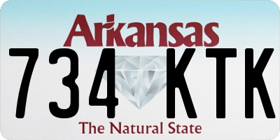 AR license plate 734KTK
