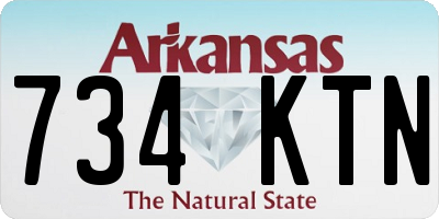 AR license plate 734KTN