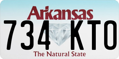 AR license plate 734KTO