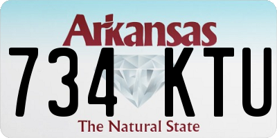 AR license plate 734KTU