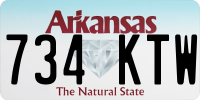 AR license plate 734KTW