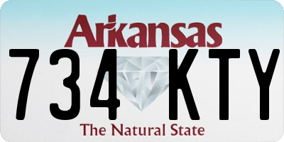 AR license plate 734KTY