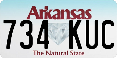 AR license plate 734KUC