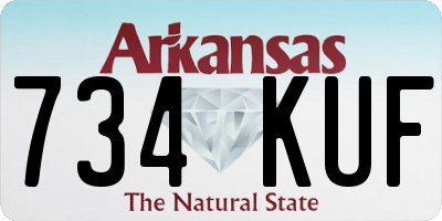 AR license plate 734KUF