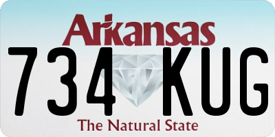 AR license plate 734KUG