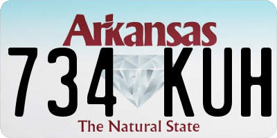 AR license plate 734KUH