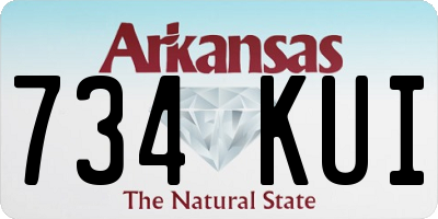 AR license plate 734KUI