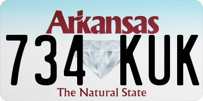 AR license plate 734KUK
