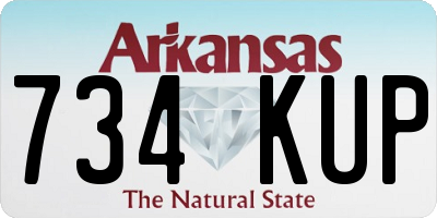 AR license plate 734KUP