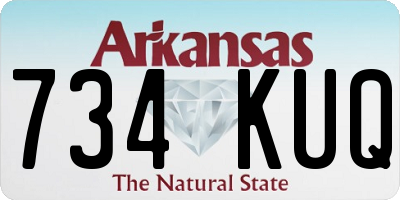 AR license plate 734KUQ