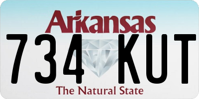 AR license plate 734KUT