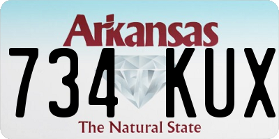 AR license plate 734KUX