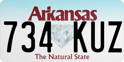 AR license plate 734KUZ