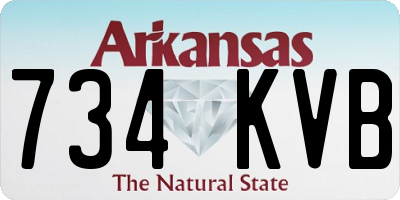 AR license plate 734KVB