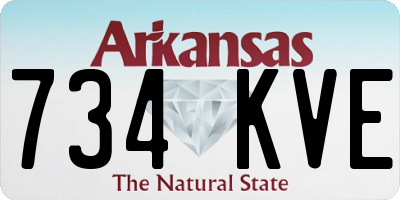 AR license plate 734KVE