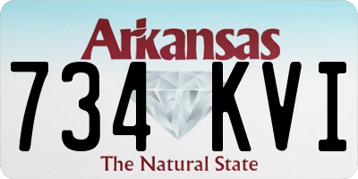 AR license plate 734KVI