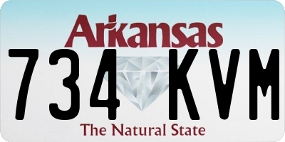 AR license plate 734KVM