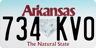 AR license plate 734KVO