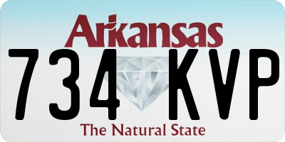 AR license plate 734KVP