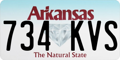 AR license plate 734KVS