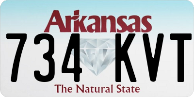 AR license plate 734KVT