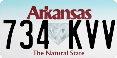 AR license plate 734KVV