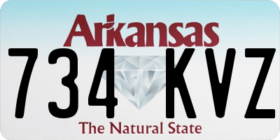 AR license plate 734KVZ