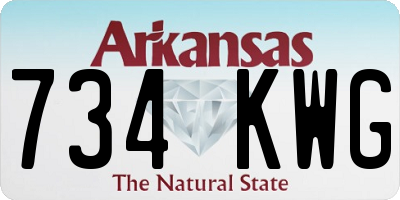 AR license plate 734KWG