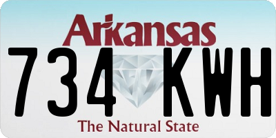 AR license plate 734KWH