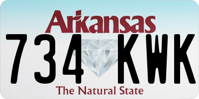 AR license plate 734KWK