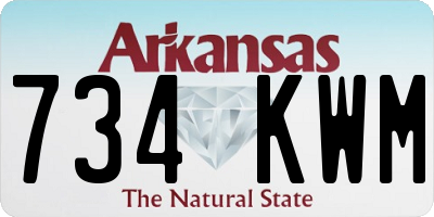 AR license plate 734KWM