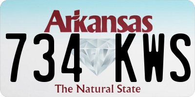 AR license plate 734KWS