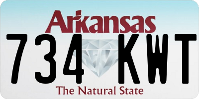 AR license plate 734KWT