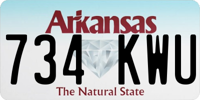 AR license plate 734KWU