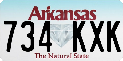 AR license plate 734KXK
