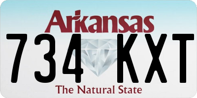 AR license plate 734KXT