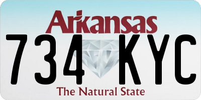 AR license plate 734KYC