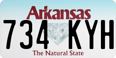 AR license plate 734KYH
